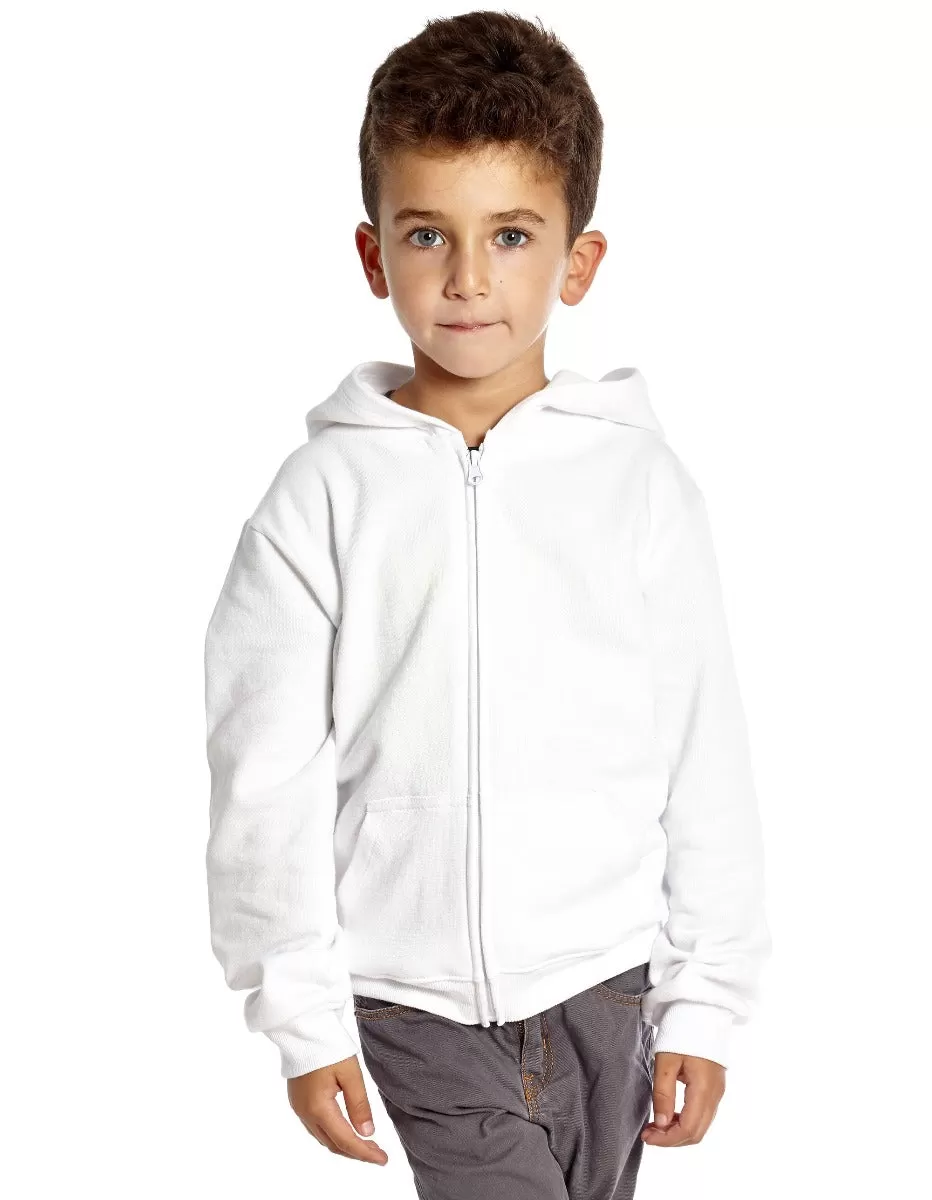 Cotton Neutral Solid Color Zipper Hoodies