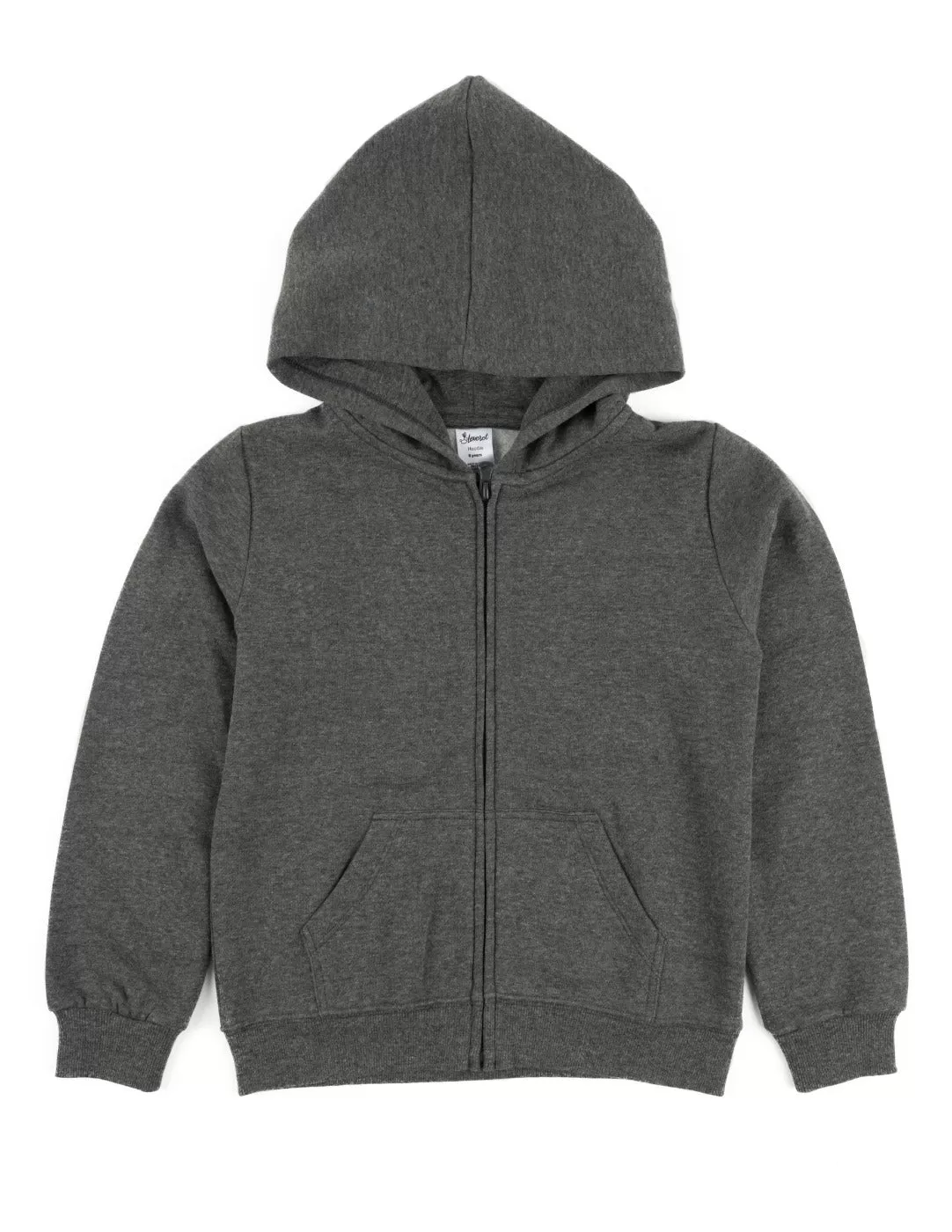 Cotton Neutral Solid Color Zipper Hoodies