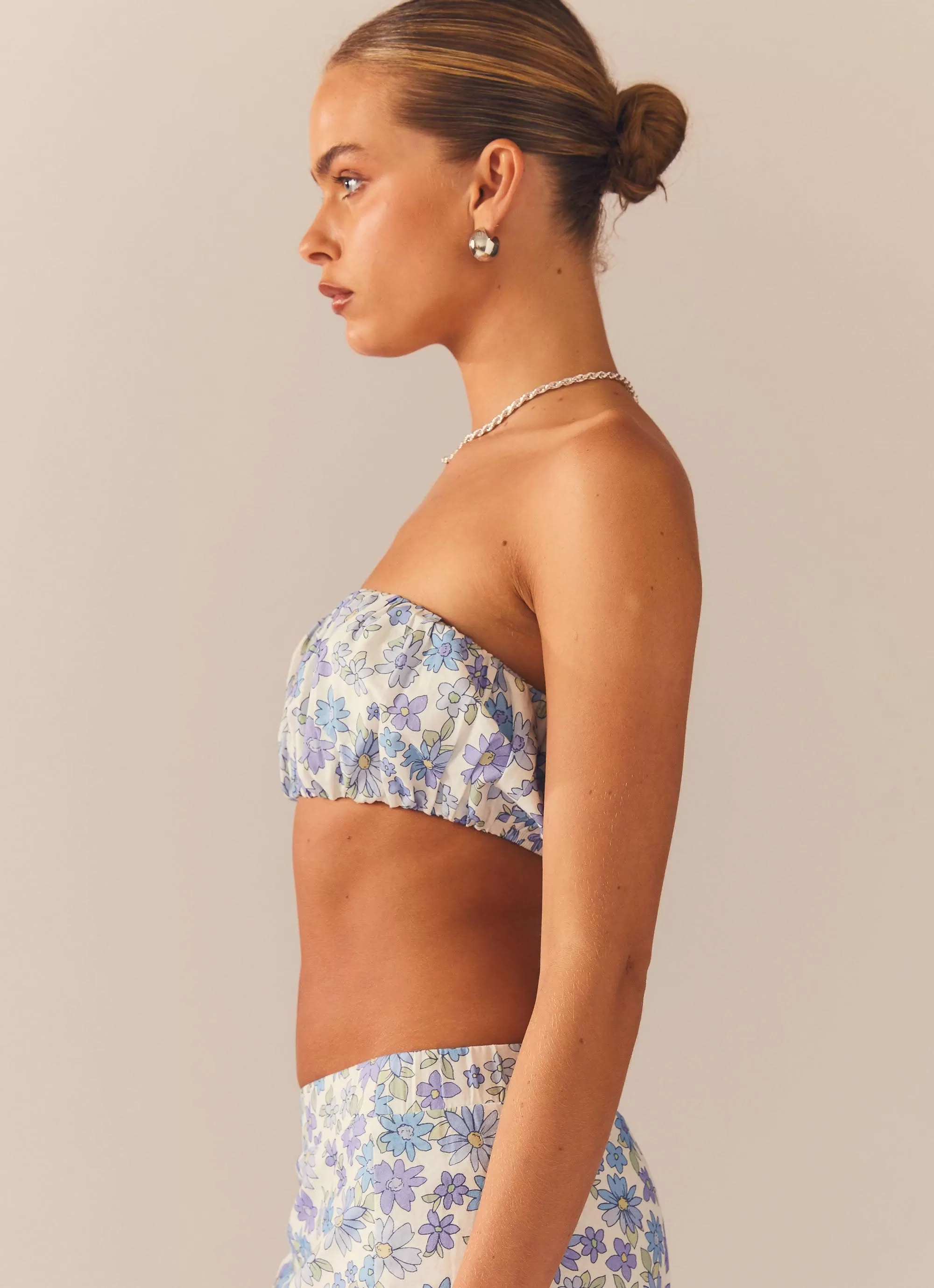 Countryside Picnic Bandeau Top - Daisy Chain