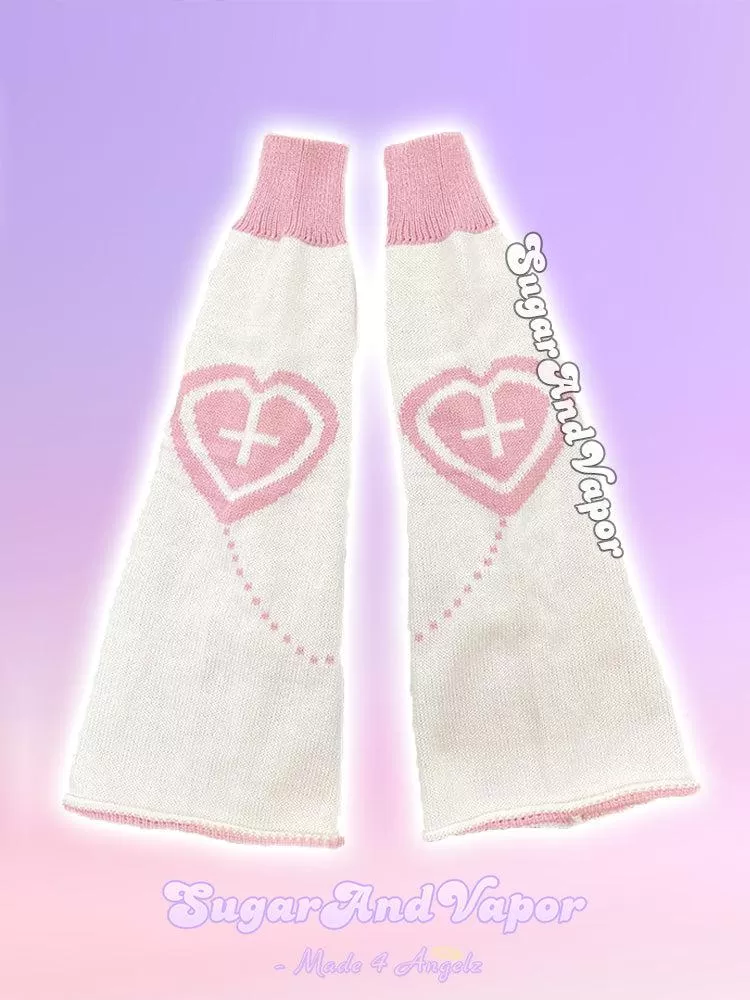 Cute Heart Reversible Leg Warmers