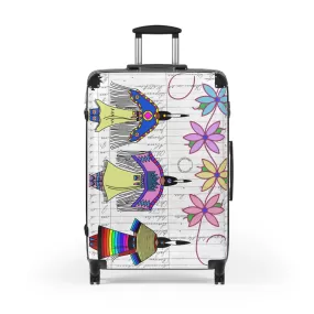 Dancing Ladies Suitcases (three sizes)