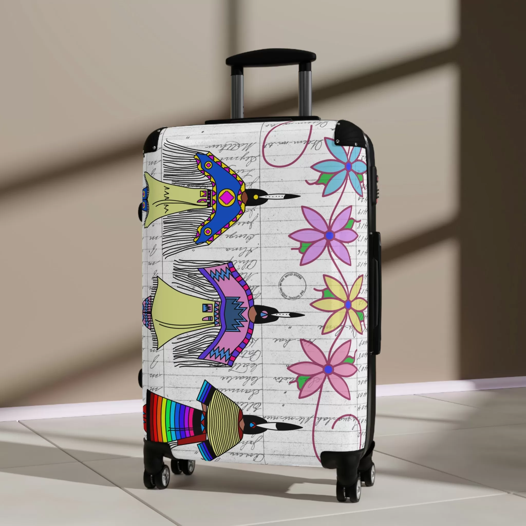 Dancing Ladies Suitcases (three sizes)