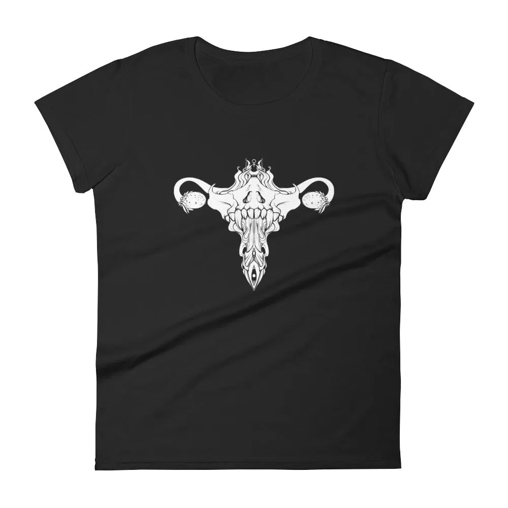 Death Metal Uterus, Ladies T-Shirt