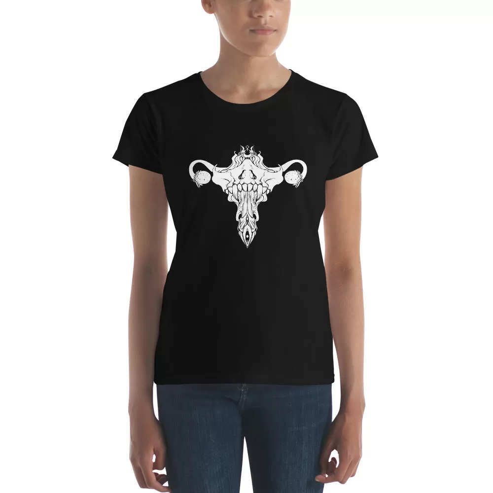 Death Metal Uterus, Ladies T-Shirt