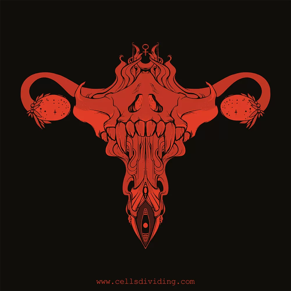 Death Metal Uterus, Ladies T-Shirt