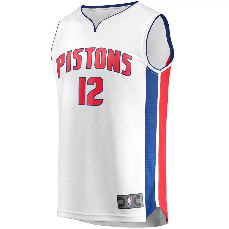 Detroit Pistons Tim Frazier Fanatics Branded Replica Fast Break Association Jersey Kids - White | Ireland L3443S9