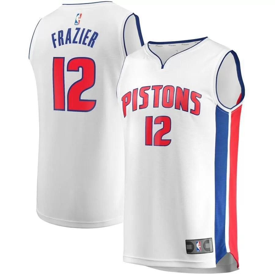 Detroit Pistons Tim Frazier Fanatics Branded Replica Fast Break Association Jersey Kids - White | Ireland L3443S9