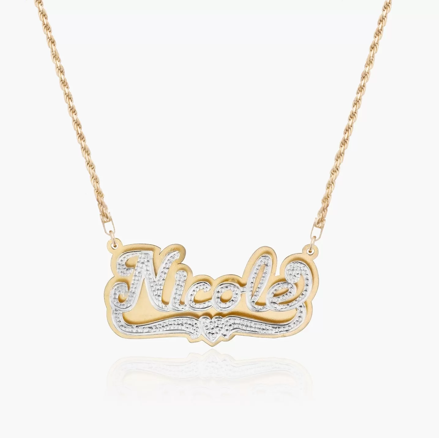 Double Plated POP-UP Name Necklace