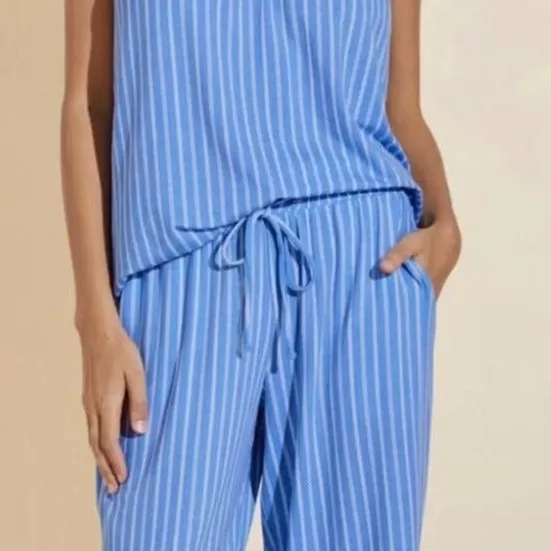 Eberjey Gisele Cami/Short PJ Set CU1141NS in Blue Stripe