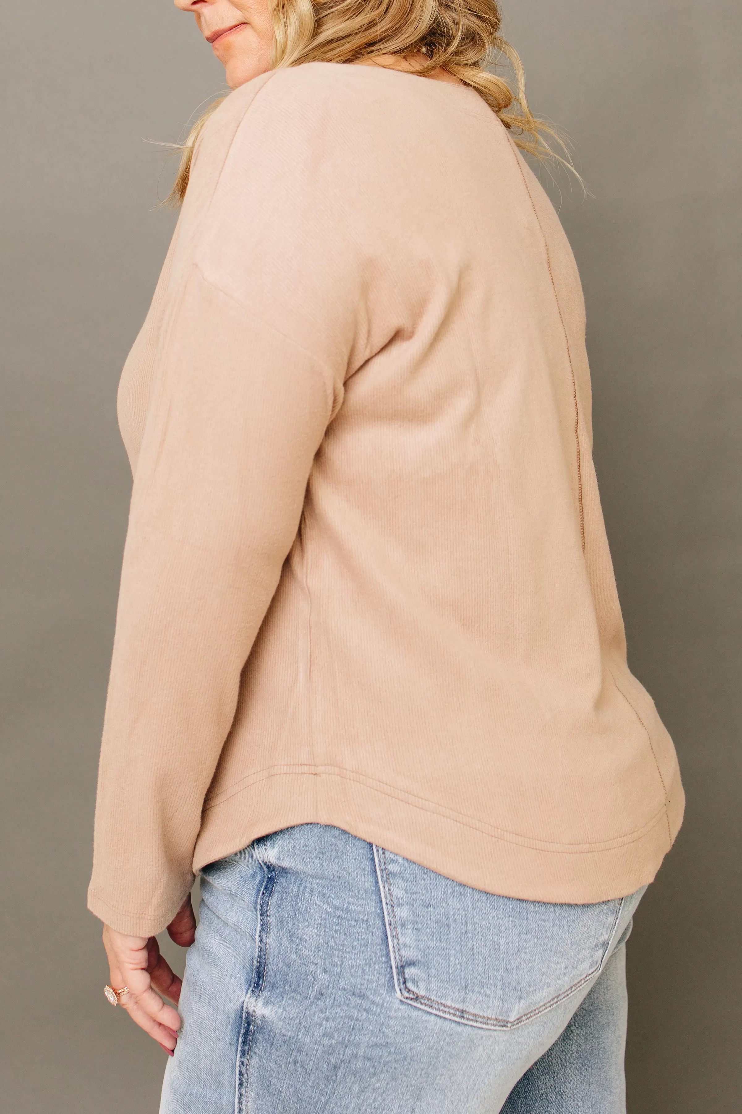 Essential Brushed Rib Layering Top (S-3XL)