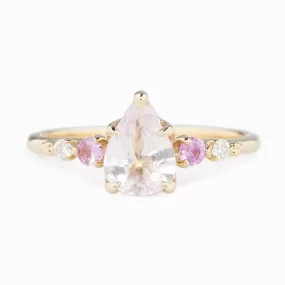 Estel Luxe Ring 1.18ct Light Pink Madagascar Sapphire, 14K Yellow Gold (One of a kind)