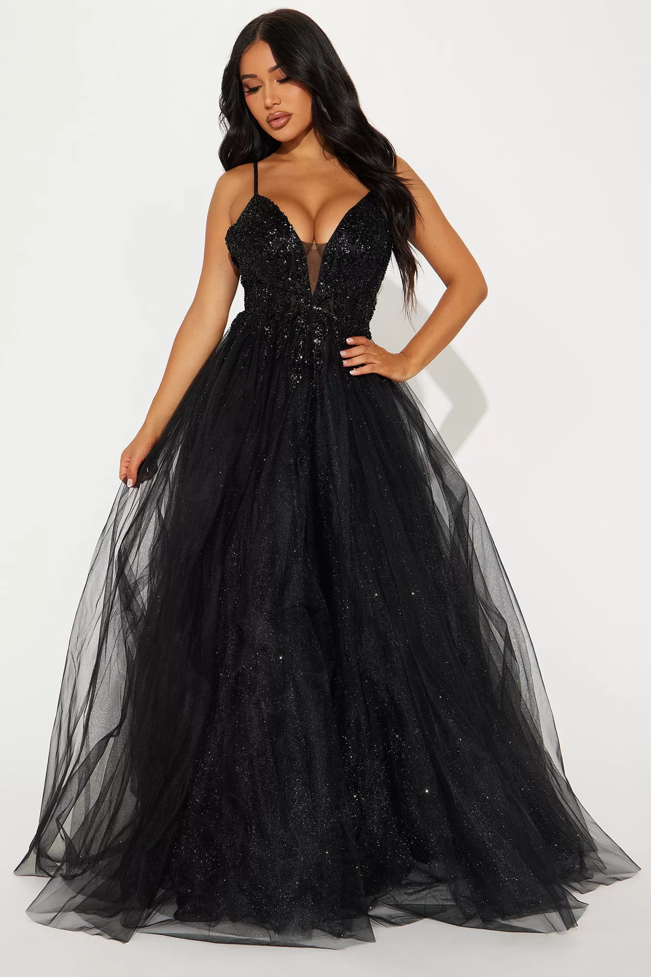 Fairy Tale Princess Maxi Dress - Black