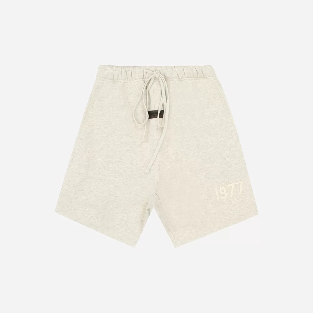 FEAR OF GOD ESSENTIALS SHORTS LIGHT OATMEAL