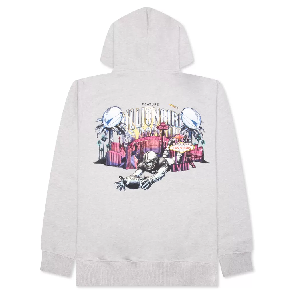 Feature x Billionaire Boys Club Stadium Hoodie - Heather Grey