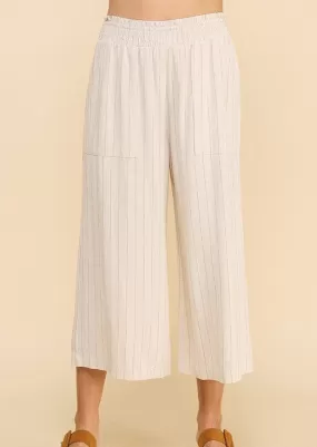 FINAL SALE - Crop Pinstripe Pants