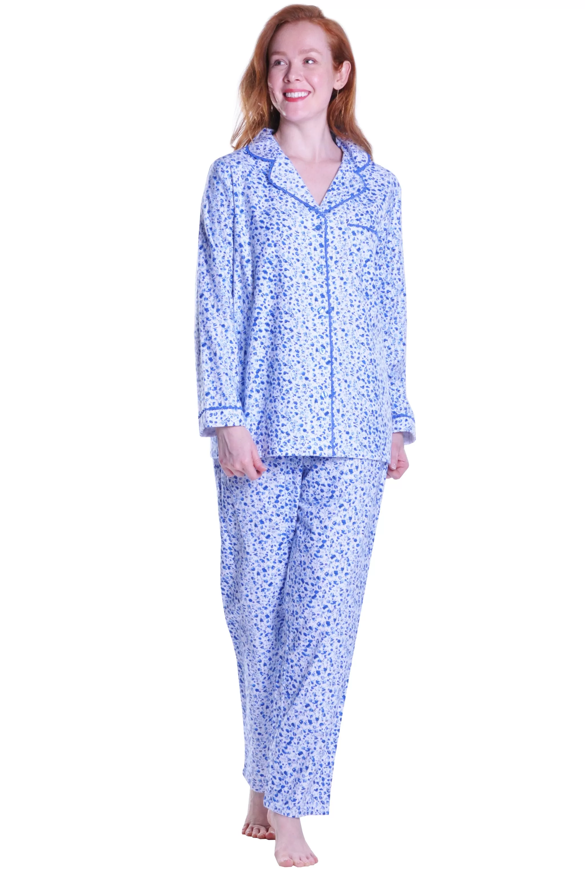 Flannel Long Sleeve Pajama Set