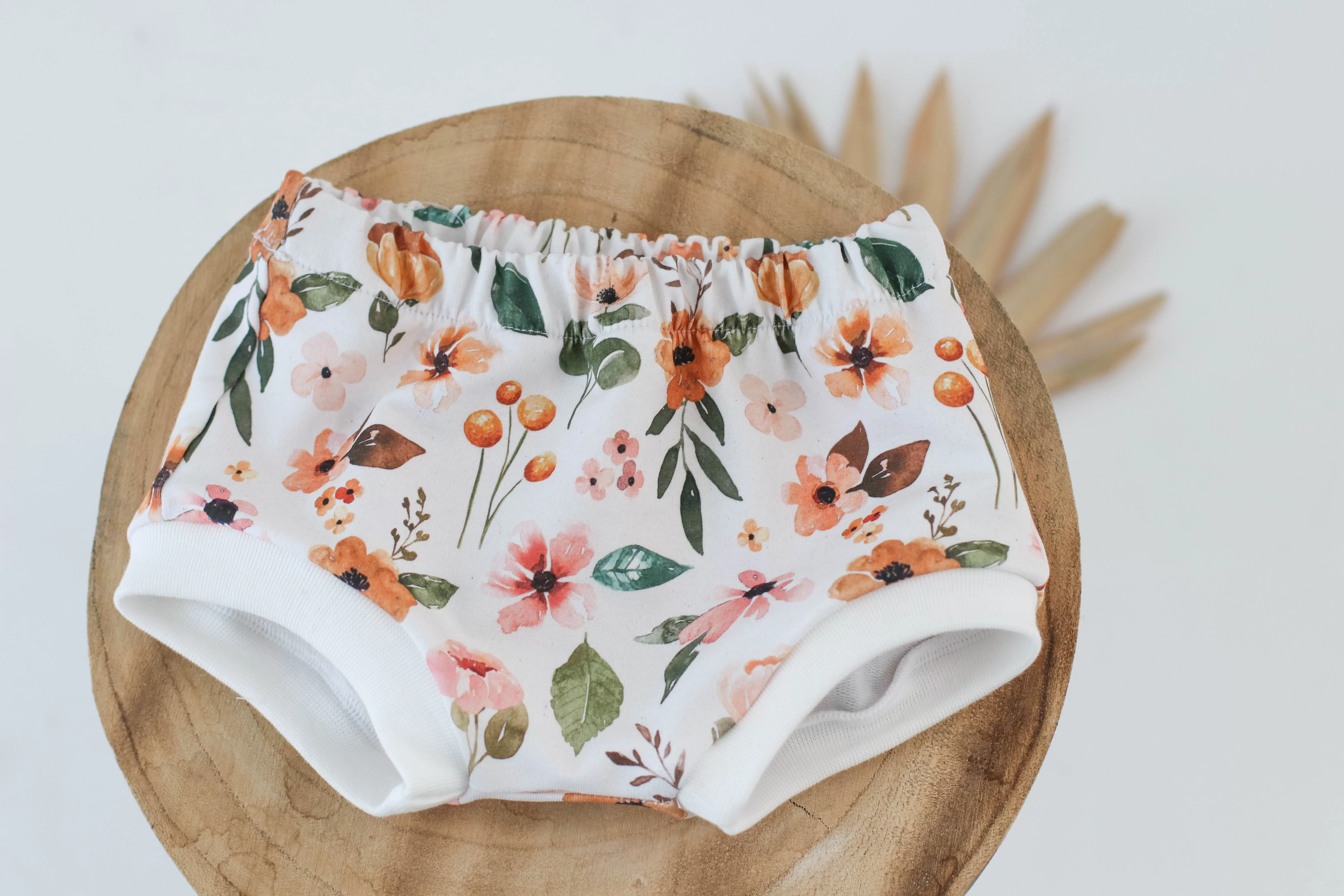 floral bummies  last one! - 3-6 mths