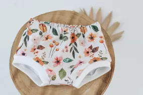 floral bummies  last one! - 3-6 mths