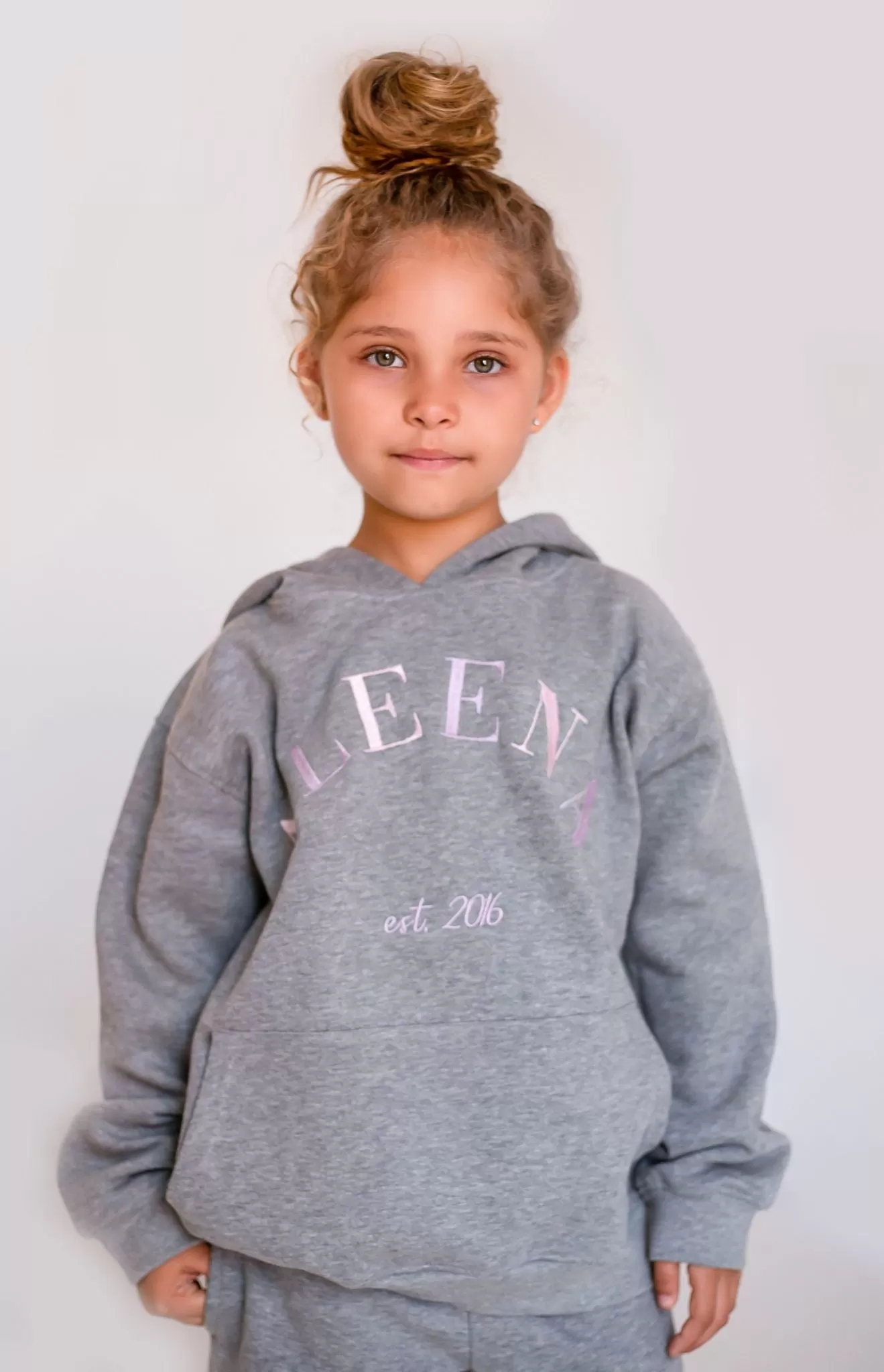 Girls Grey Est Hoodie