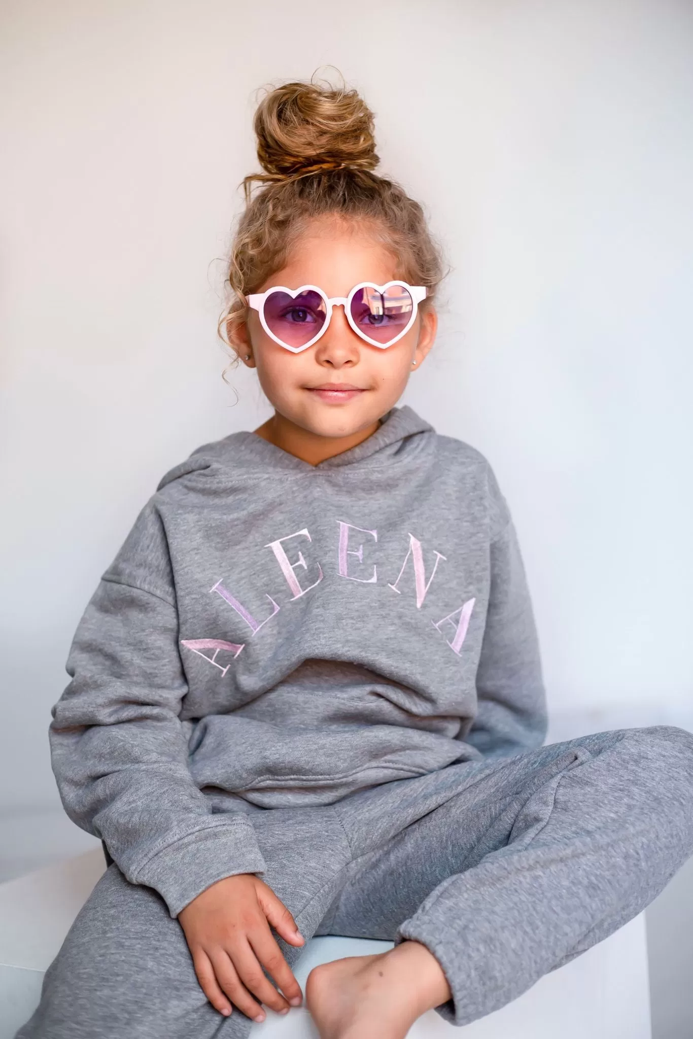 Girls Grey Est Hoodie