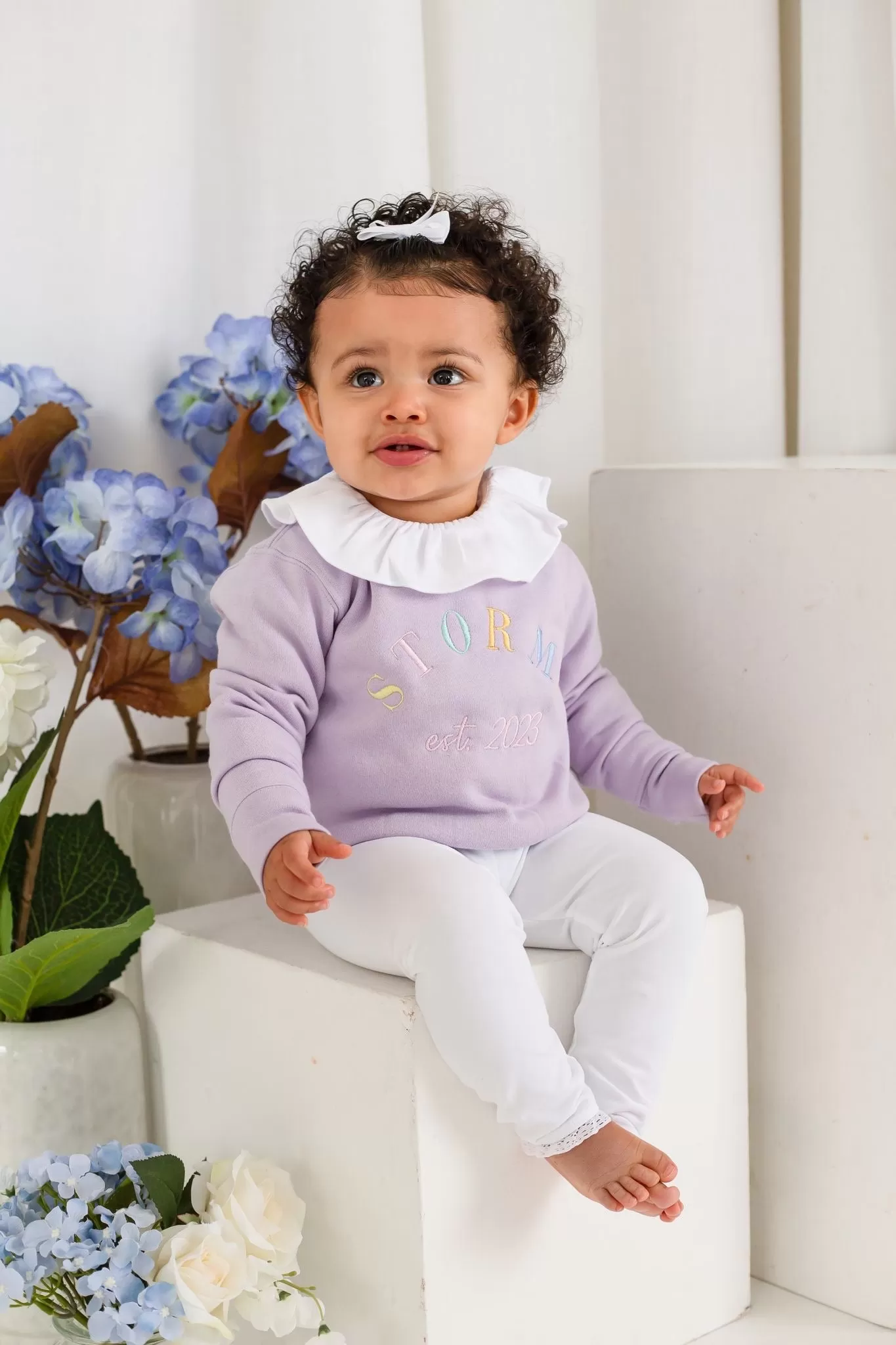 Girls Lilac Est Sweater