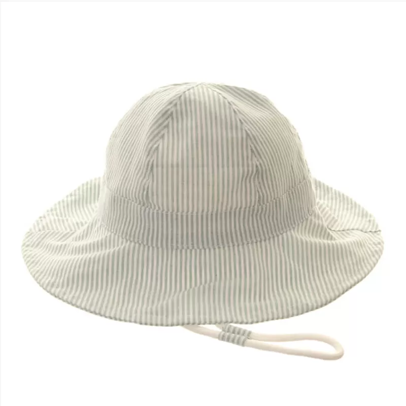 Green Stripe Sun Hat