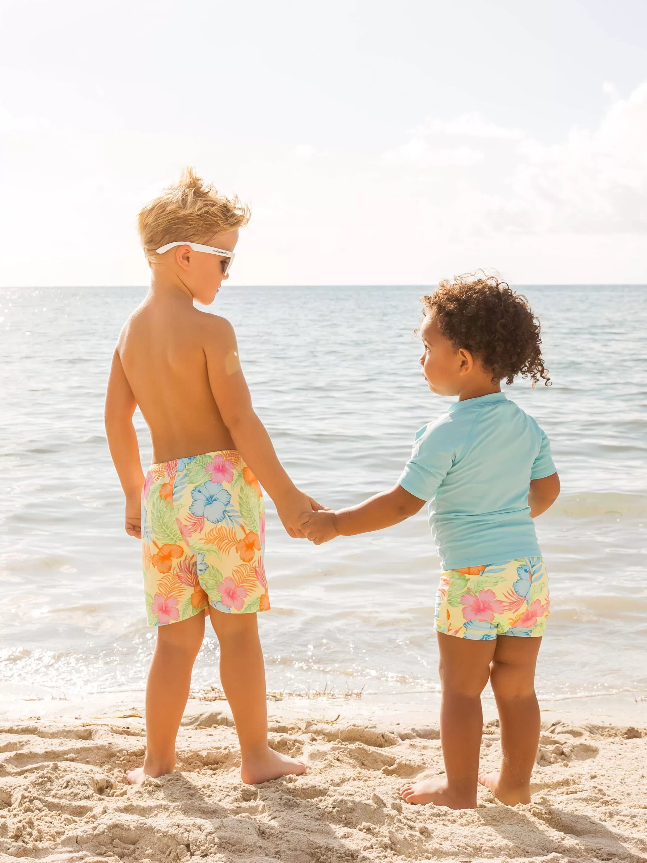 Happy Hula Swim Trunks