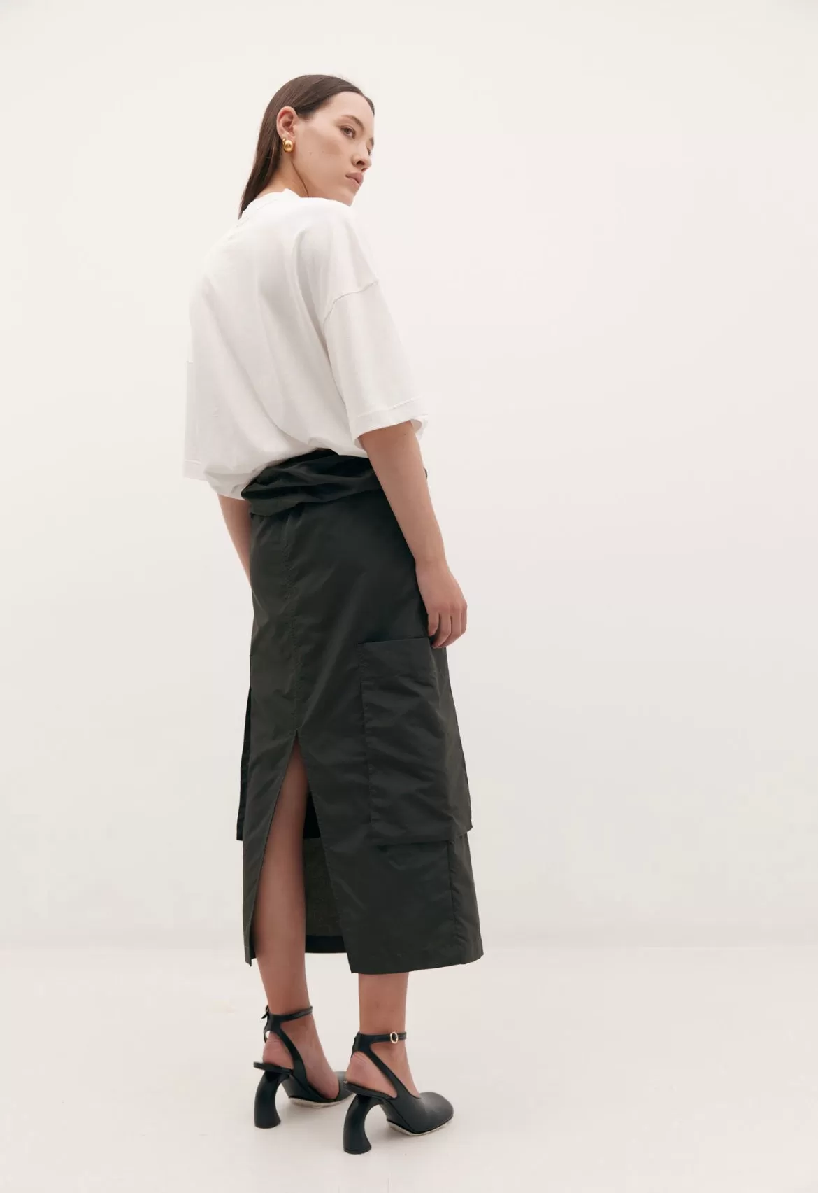 Harris Tapper Chaimberlain Skirt - Asphalt Nylon