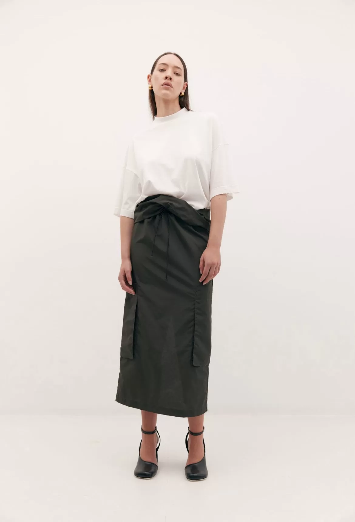 Harris Tapper Chaimberlain Skirt - Asphalt Nylon