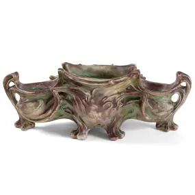 Hector Guimard Large Glazed Ceramic Planter