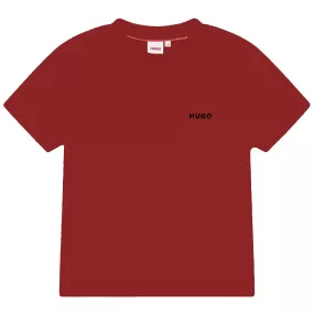 HUGO T-Shirt w/Logo _Red G25104-990