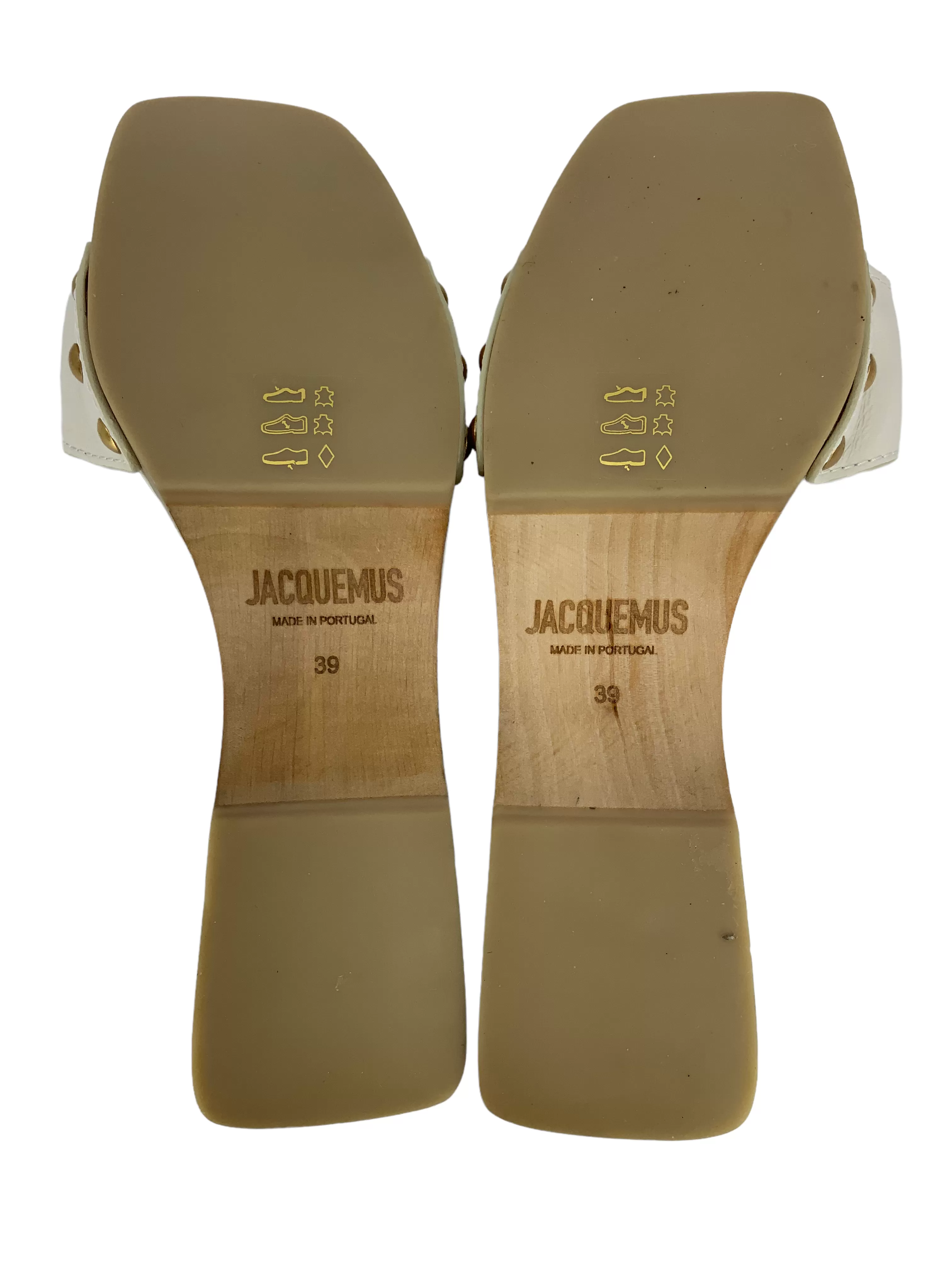 Jacquemus Les Tatanes Leather Slides Sandals Size 9