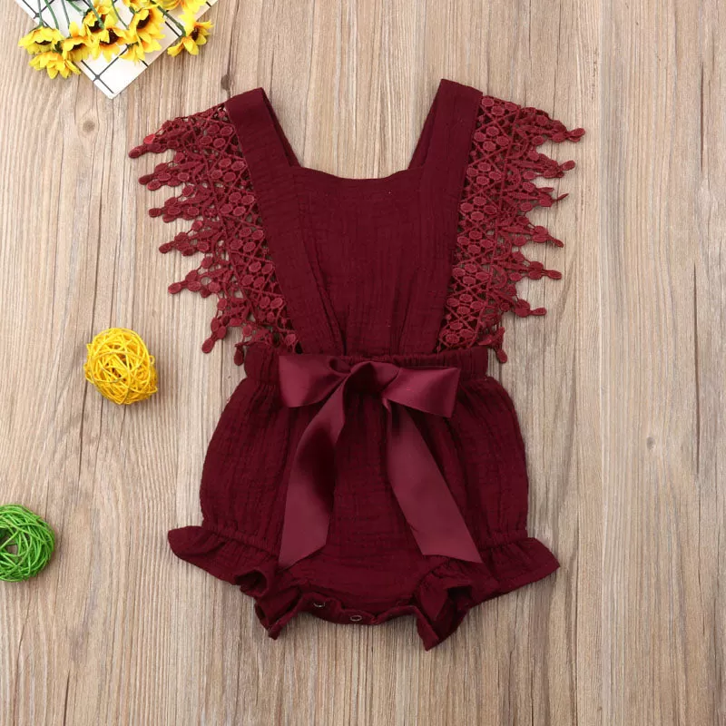 Jenny Sleeveless Lace Romper