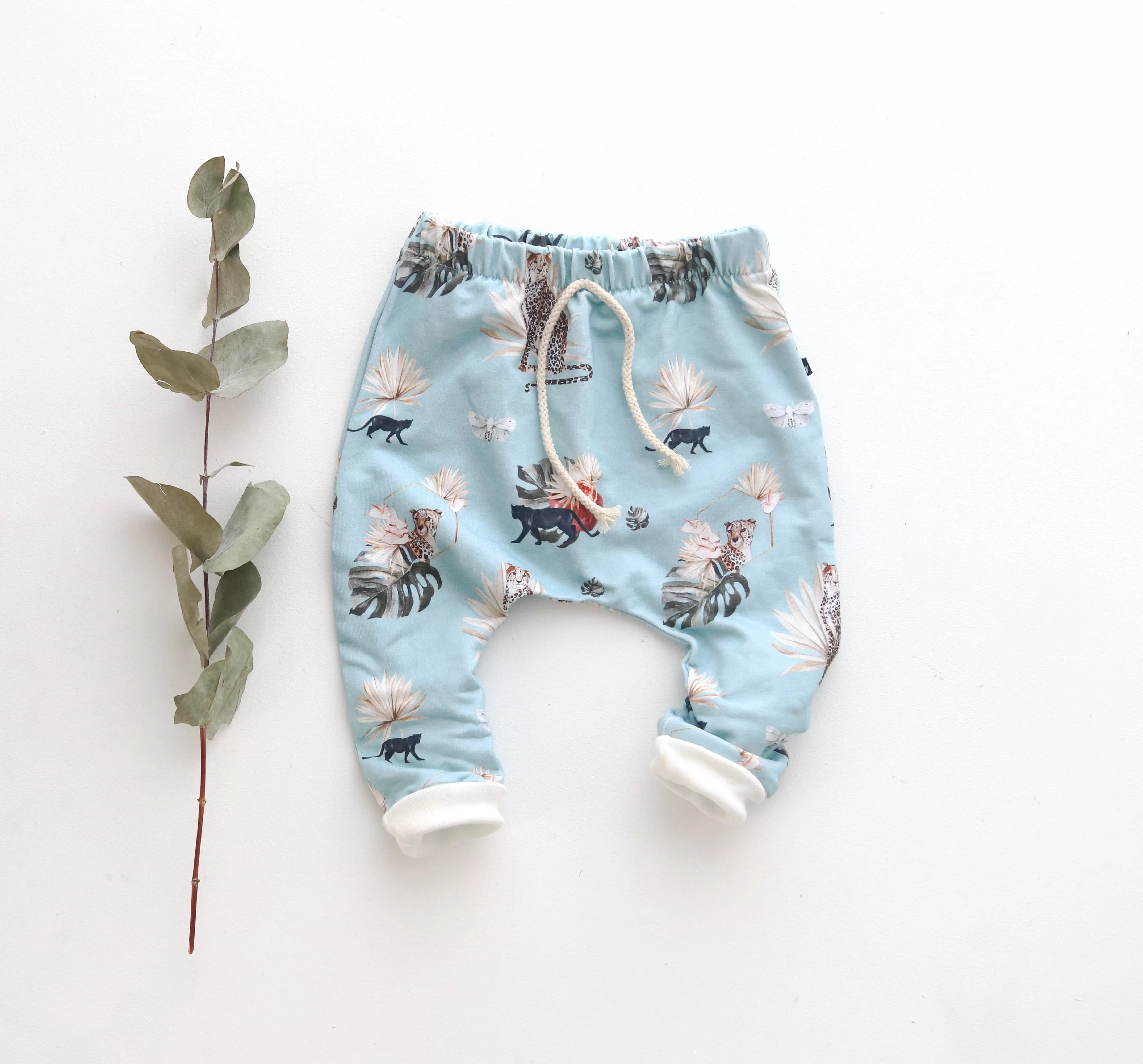 jungle animals leggings - 6-9 mths