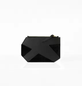 K CLUTCH SUEDE BLACK