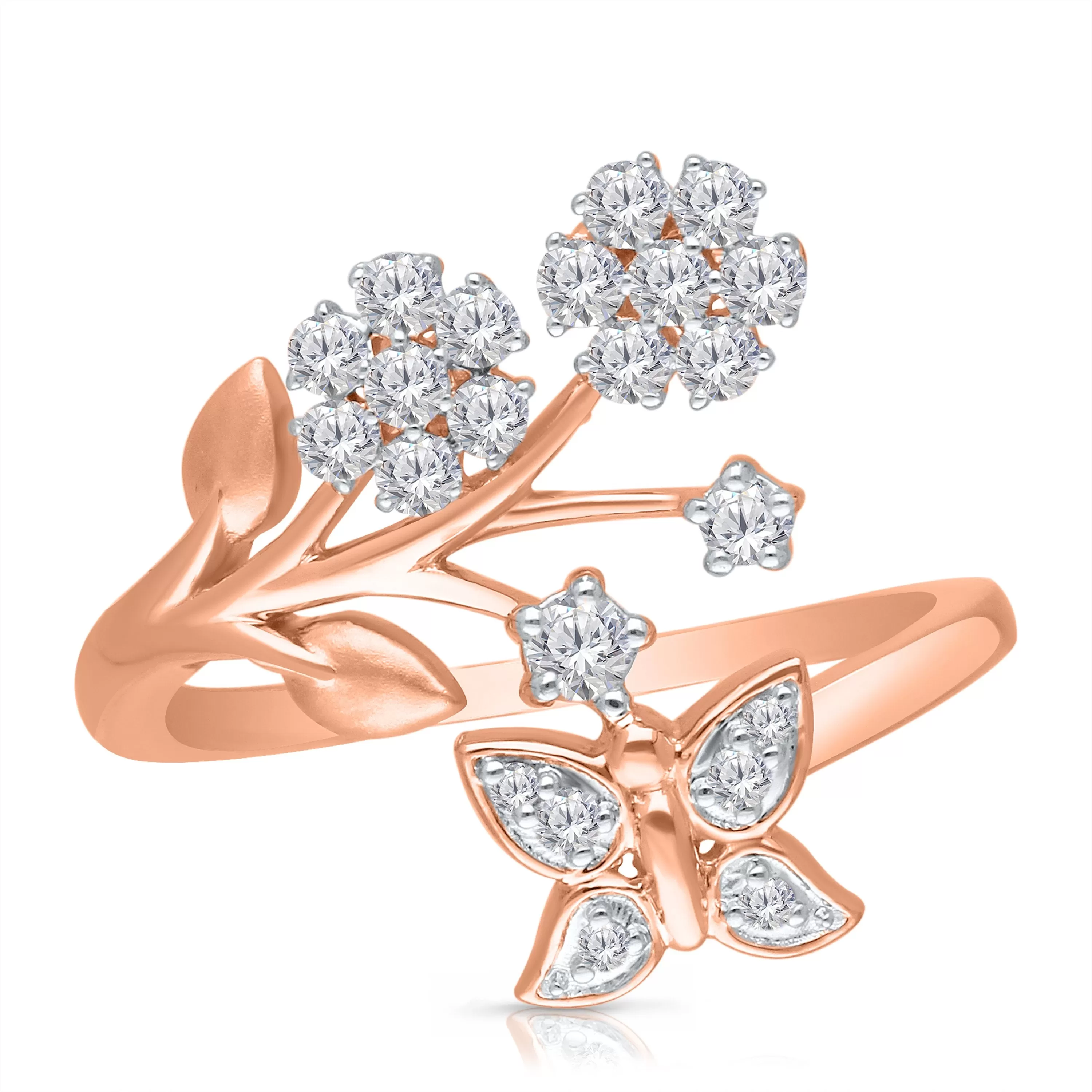 Kallati Eternal Flower Ring in 14K Rose Gold