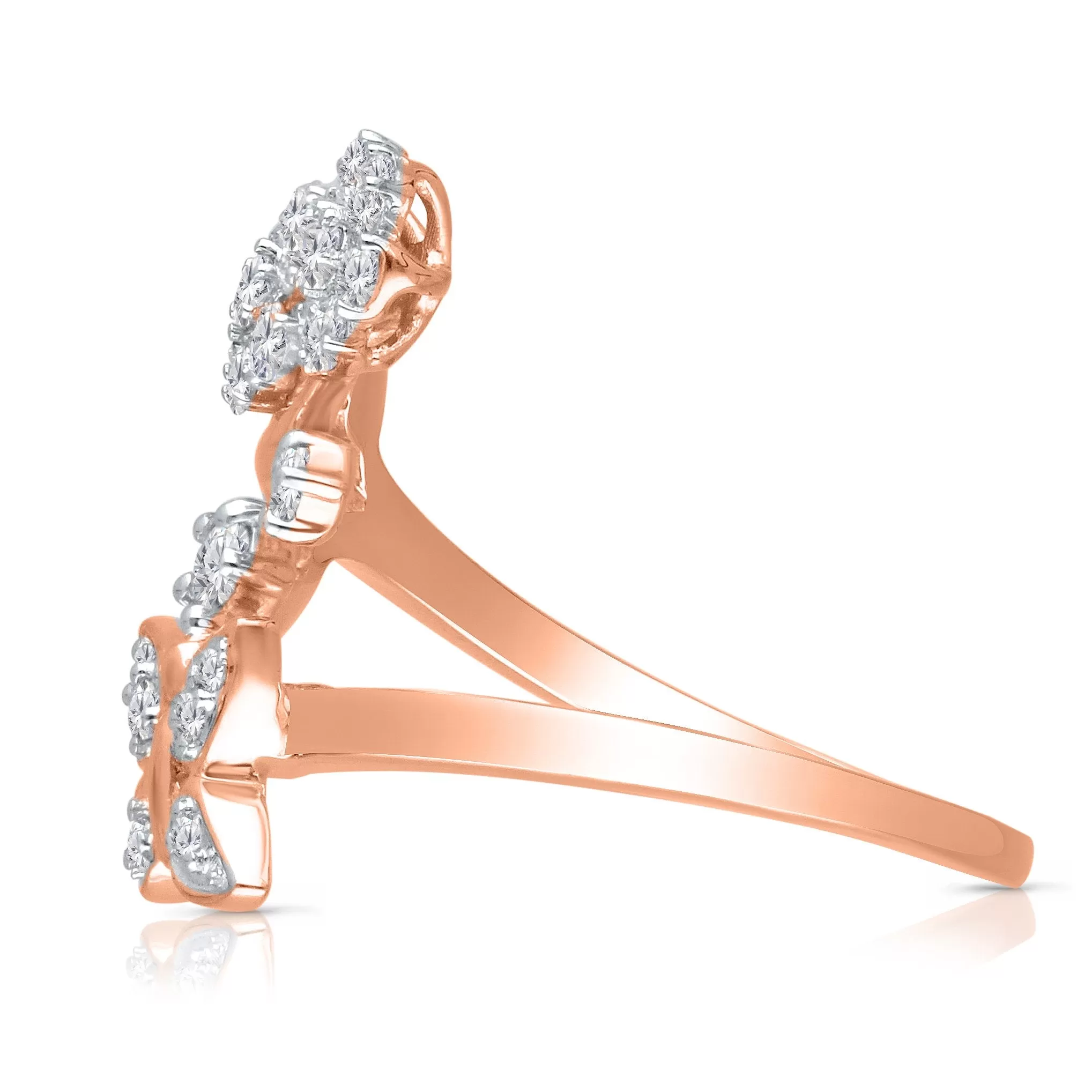 Kallati Eternal Flower Ring in 14K Rose Gold