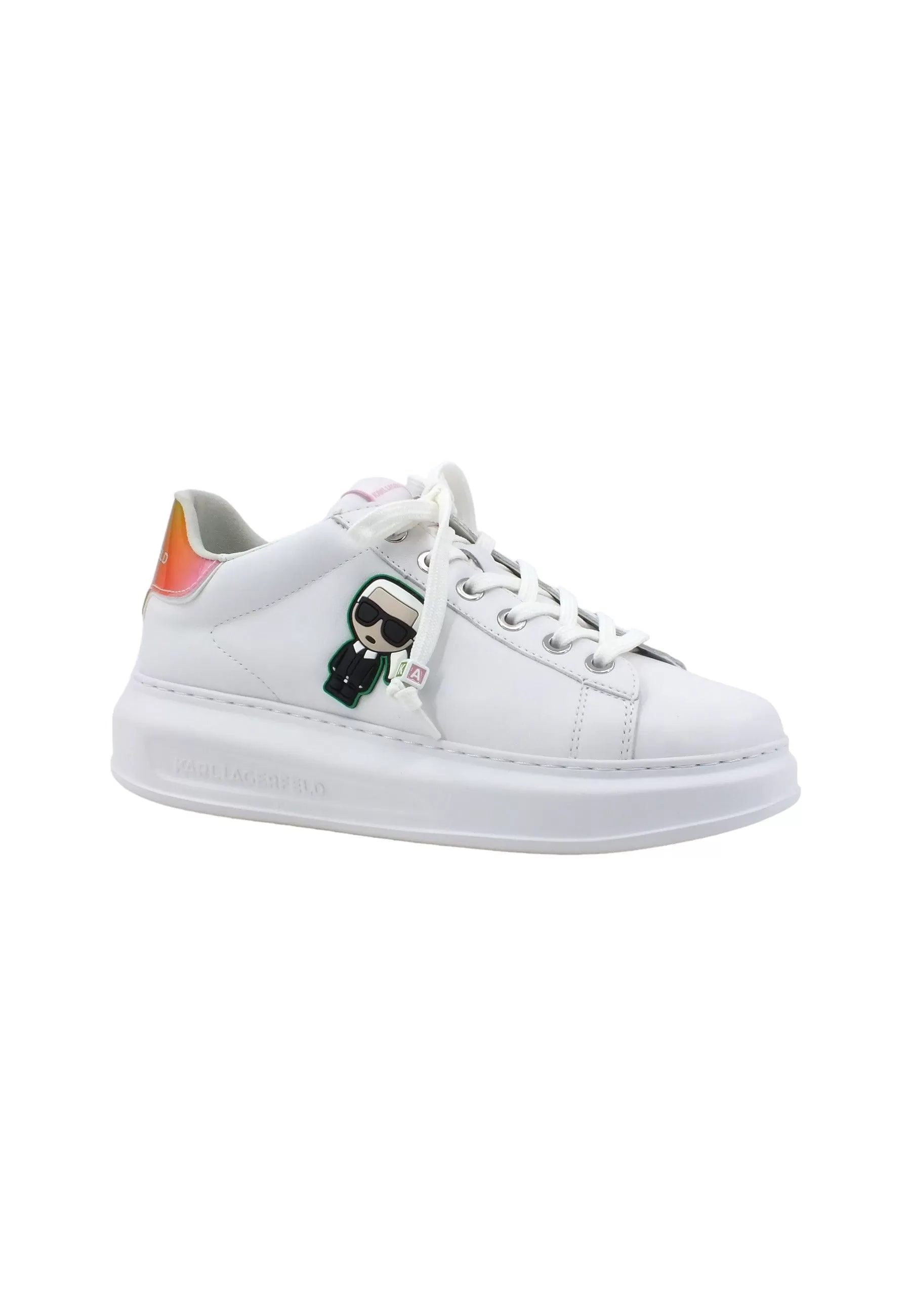 KARL LAGERFELD Kapri Sneaker Donna White Pink KL62530G