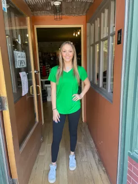 Kelly Green Jess Lea Basic Tee