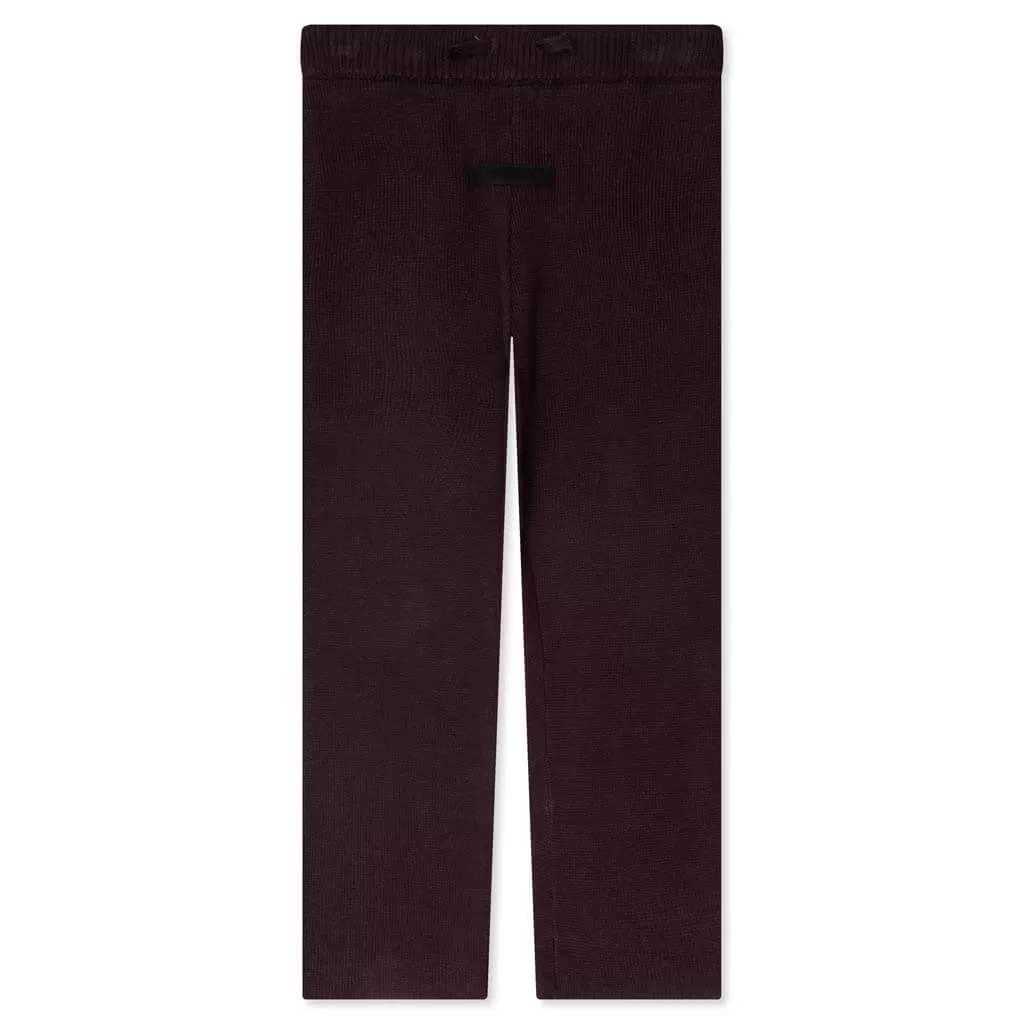 Kid's Relaxed Knit Sweatpant - Plum