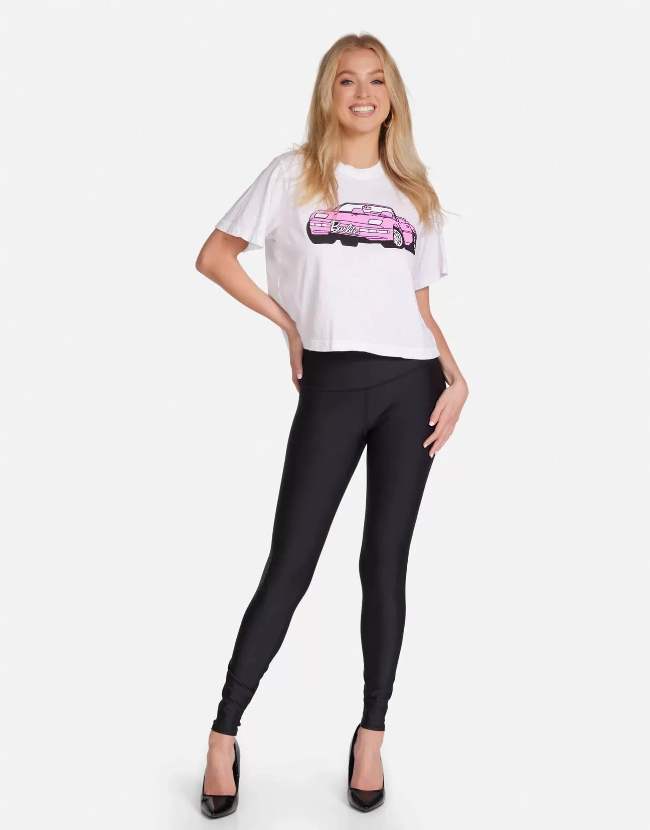 Lauren Moshi Rue Barbie Convertible Crop T-Shirt