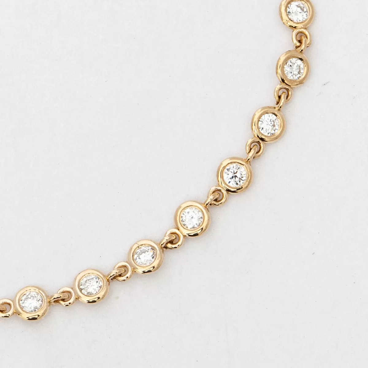 Linked Diamond Tennis Bracelet