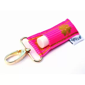 {LippyClip Lip Balm Holder} PINK   GOLD CLOVER