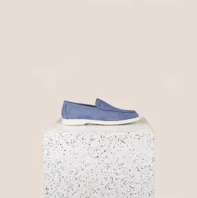 Lisa Sneaker Loafer - Light Blue Suede