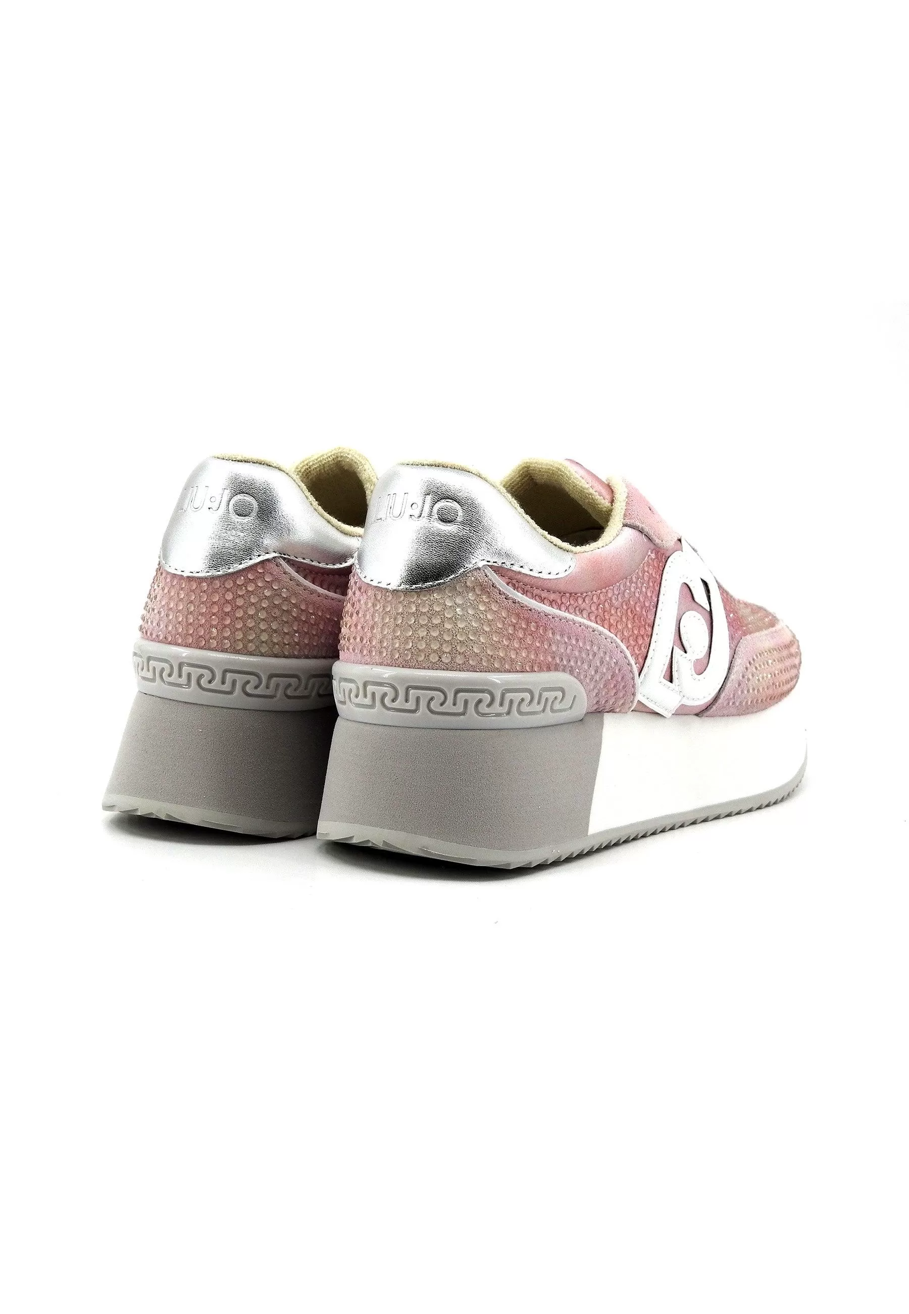 LIU JO Dreamy 02 Sneaker Donna White Pink BA4081PX485