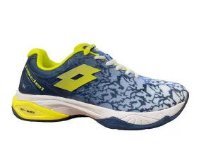 Lotto Superrapida 200 III women's padel shoe 217301 9FS white-acid yellow-blue 