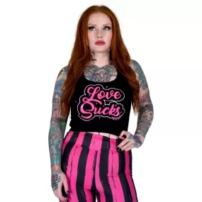 Love Sucks Cropped Tank Top