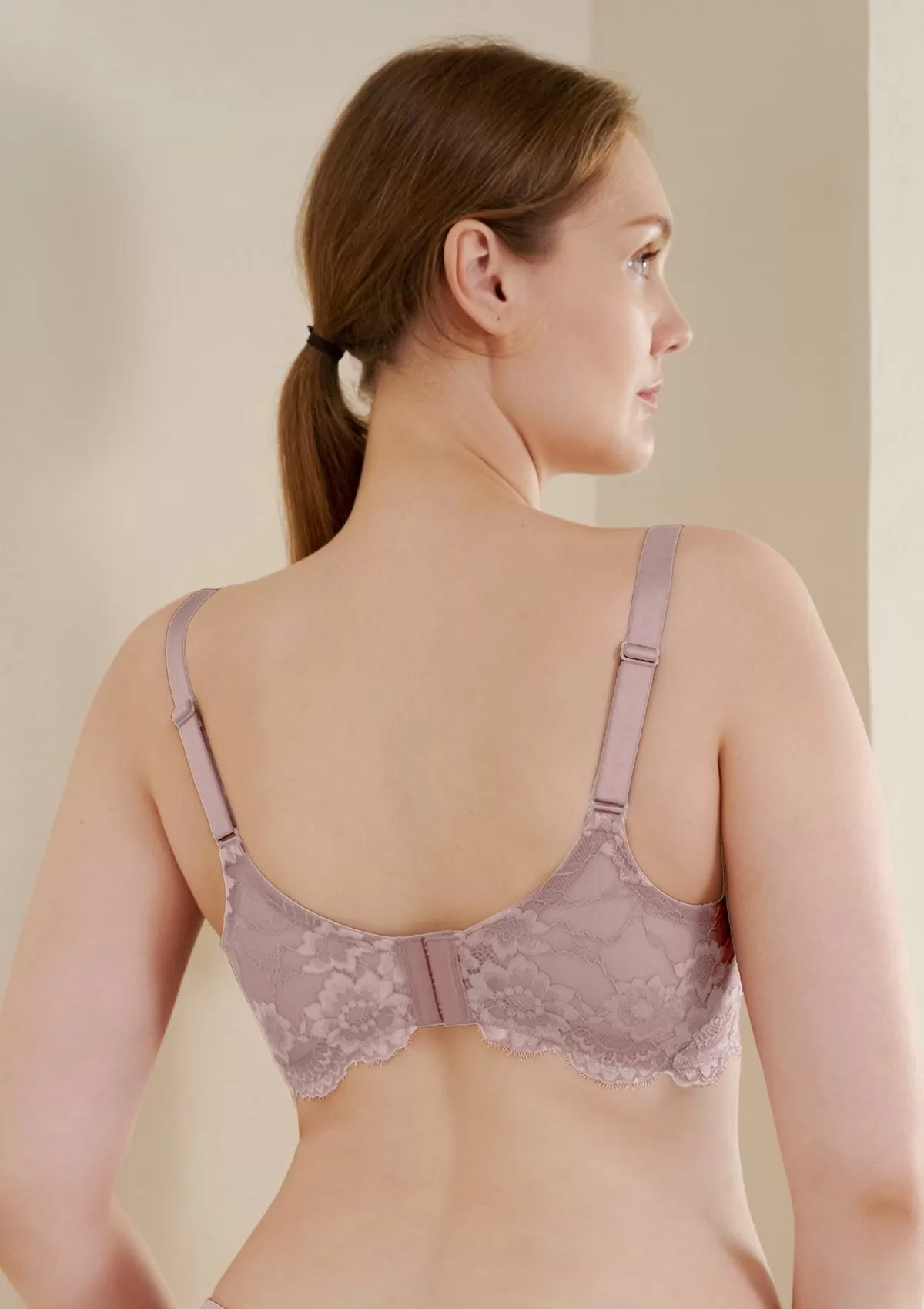 Lovelush Flower Trim Padded Underwire Bra