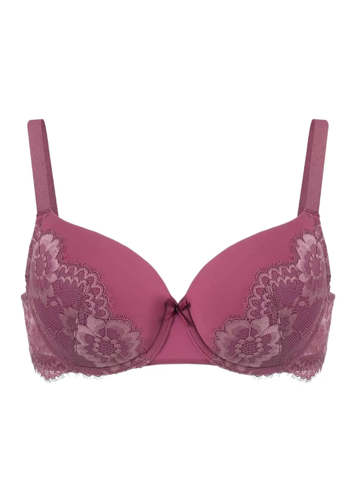 Lovelush Flower Trim Padded Underwire Bra