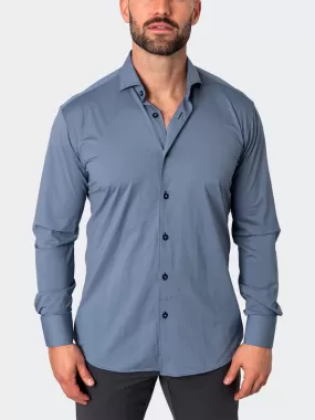 Maceoo Stretch Shirt | Einstein Stretchmicro Blue